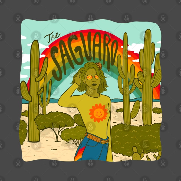 Saguaro Girl by Doodle by Meg