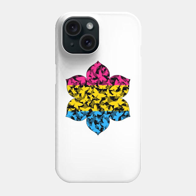 Veil of Butterflies, Pride Series - Pansexual Phone Case by StephOBrien