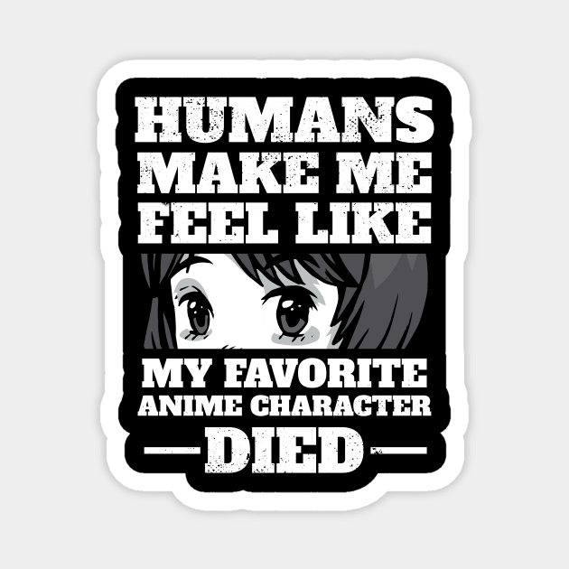 Weeaboo Trash Otaku Anime Meme Weeb Gifts Magnet by Alex21