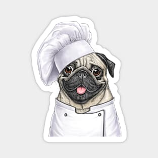 Pug Chef Magnet