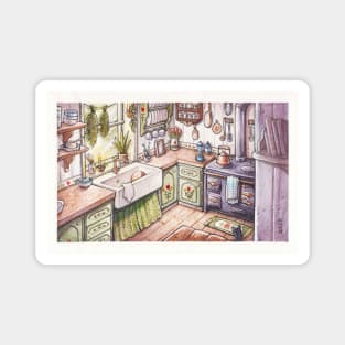 Witch Farm Kitchen Magnet