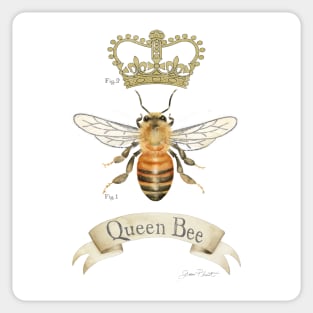 Queen Bee Gift Funny Bee Cool Boss Lady Queen Crown Honey Bee Lover  Beekeeper Gift Sticker for Sale by madeulaugh