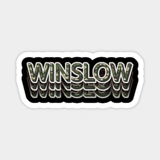 Winslow City Of Arizona Camouflage Style Magnet