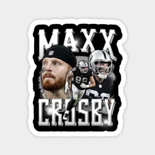 VINTAGE FOOTBALL MAXX CROSBY BOOTLEG Magnet