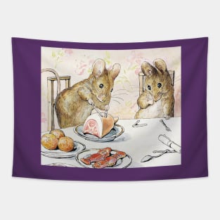 Plaster Food - The Tale of Two Bad Mice - Beatrix Potter Tapestry