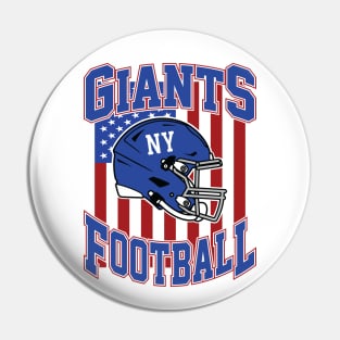 Retro Giants Football Pin