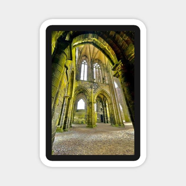 Ruins of St Mathieu Abbey in Fine-Terre Magnet by rollier