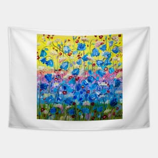 Blue jingle bells Tapestry