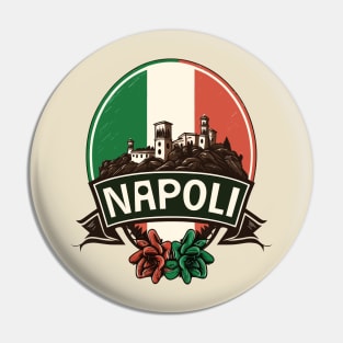 Napoli, Italia - Retro Italian Region Design Pin