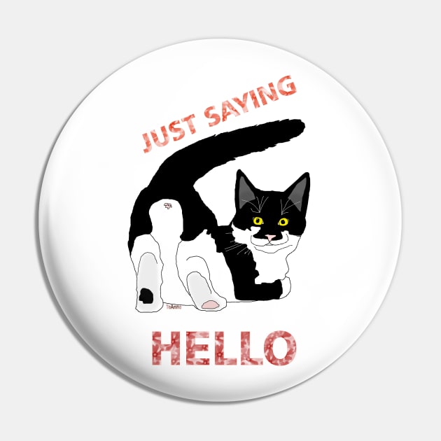 A Tuxedo Cat butt hello  Copyright TeAnne Pin by TeAnne