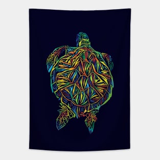 Rainbow Turtle Tapestry