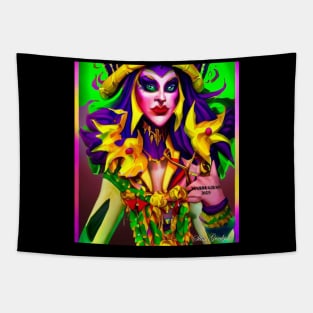 Mardi Gras 2023 costume party celebrate jambalaya gumbo Tapestry