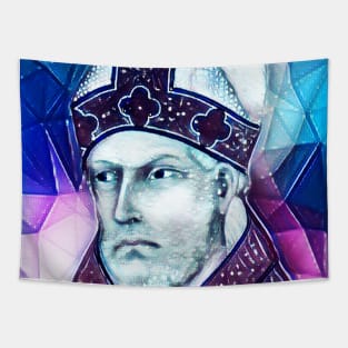 St. Augustine Snowy Portrait | St. Augustine Artwork 6 Tapestry