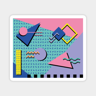 Memphis Pattern 68 / 80s Retro Magnet