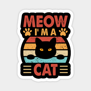 Meow, I'm A Chat - Fun Design For Cat Lovers Magnet