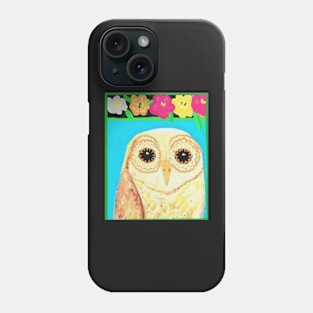 Flower Power Owl Phone Case