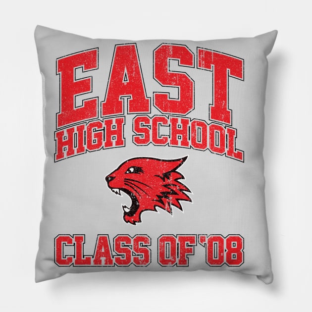 East High School Class of 08 (Variant) Pillow by huckblade