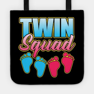 Cute & Funny Twin Squad Twinning Baby Announcement Tote