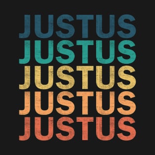 Justus Name T Shirt - Justus Vintage Retro Name Gift Item Tee T-Shirt