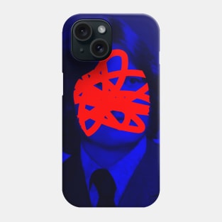 Scribble Face Man Phone Case