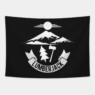 Lumberjack Tree Axe Tapestry