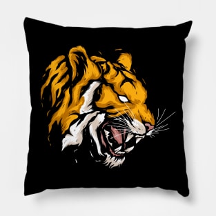 Tiger Head Pillow