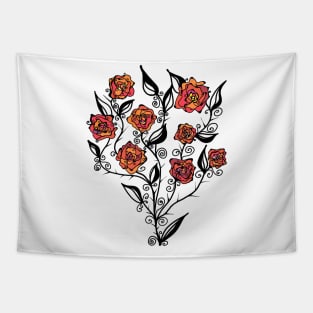 RED ROSES Tapestry