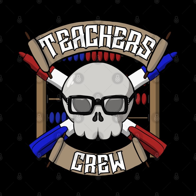 Teachers crew Jolly Roger pirate flag by RampArt