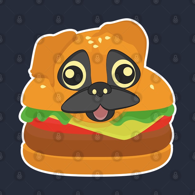 Pug Burger- simple by vixfx