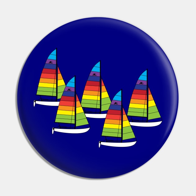 Hobie 16 Catamaran Sailboat Pin by CHBB