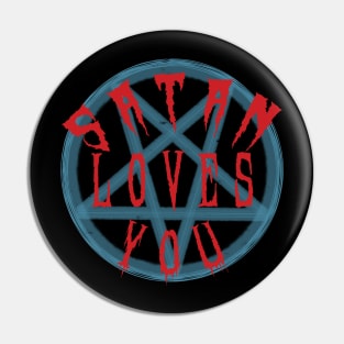 Satan Loves You - 90's Mike Patton Pin