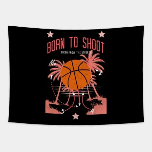 Basketball Lady born to shoot playbook 04 Tapestry