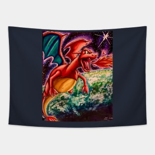 Space Dragon Tapestry