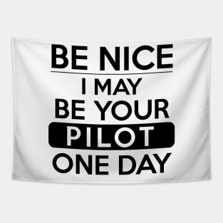Be nice, I may be your pilot one day Tapestry