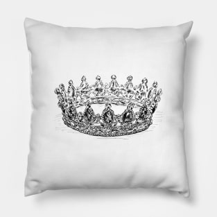 Crown Illustration Pillow