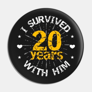 Funny 20th anniversary wedding gift for her Pin