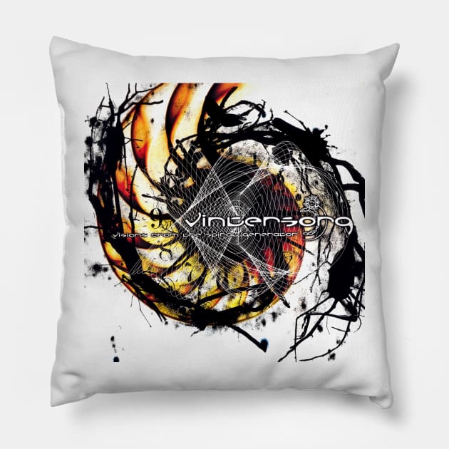 Vintersorg Visions From The Spiral Generator Album Cover Pillow by Leblancd Nashb