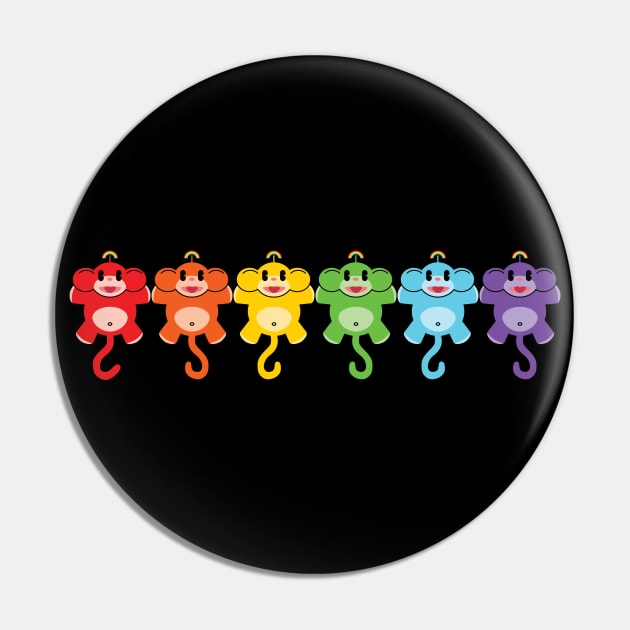 Everyone's Made Of A Big Rainbow Pin by Khr15_