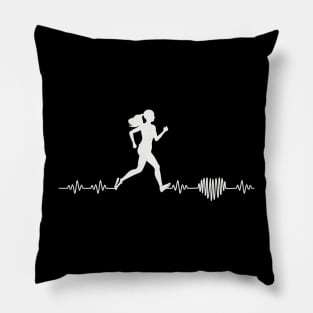 Funny Running Women Runner Coach Mom Pillow