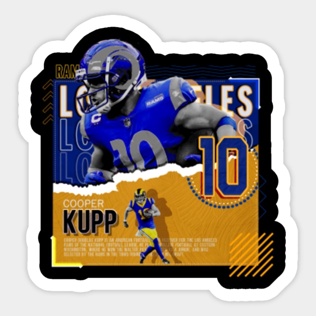 Cooper Kupp Football Paper Poster Rams - Cooper Kupp - Sticker