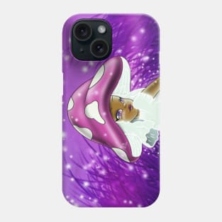 African American Girl and Mushroom Phone Case