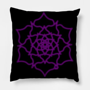 Blacklight Flower Pillow