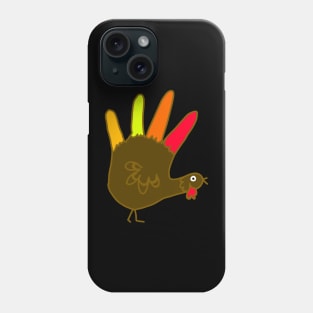 Genuine Hand Turkey Design Phone Case