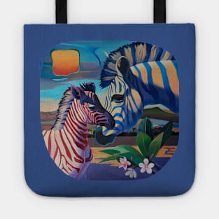 Sunset in Ngoro Ngoro. (Origilal is in private collection) Tote