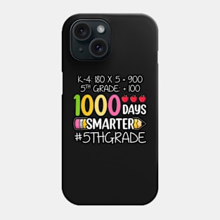 1000 Days Smarter Fifth 5th Grade Teacher Student School Phone Case