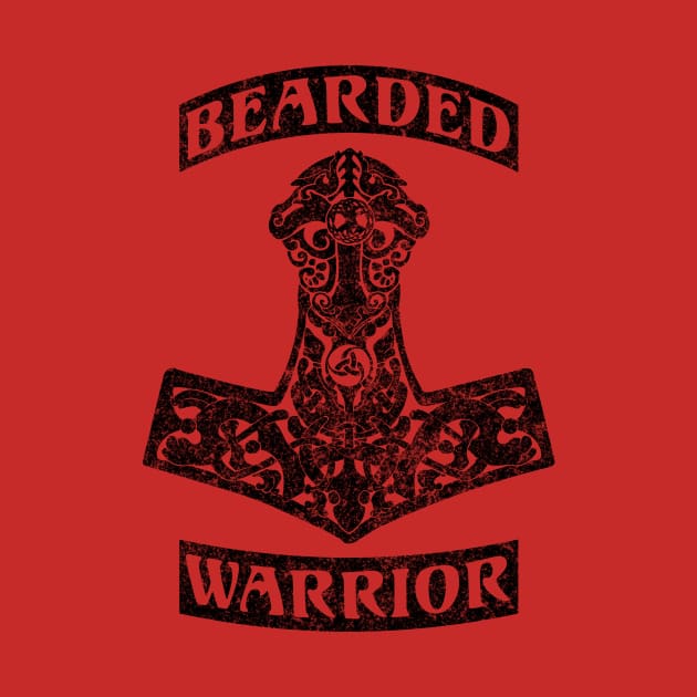 Bearded Warrior Damaged by iMadeThis! Tee