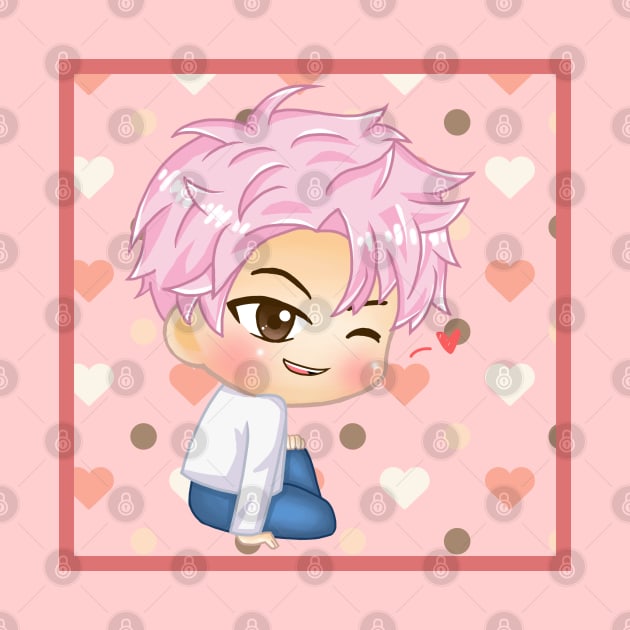 BTS KPOP RM RAP MONSTER CHIBI CUTE CHARACTER by moonquarius