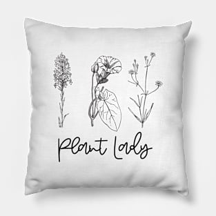 Black and White Plant Pillow