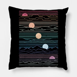 sunset nature sunrise Pillow