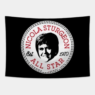 Nicola Sturgeon All Star Est 1970 Tapestry